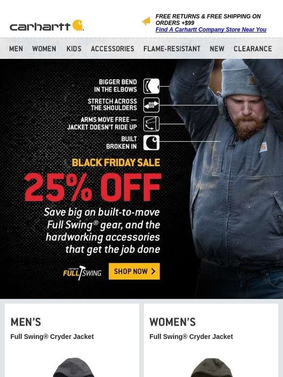 Carhartt Black Friday deals built to get you moving Milled