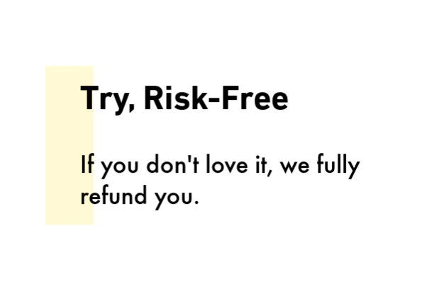 try risk free