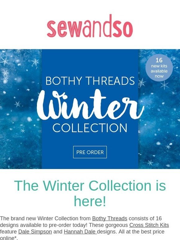 NEW Winter Collection from Bothy Threads!