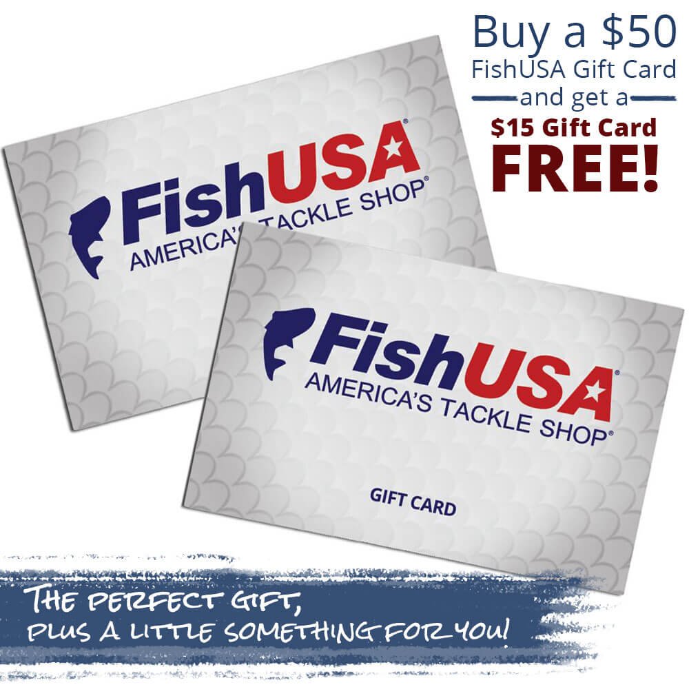 FishUSA.com: Buy $50 Gift Card, Get $15 Gift Card FREE! Ends at