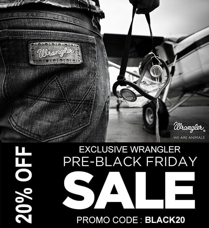 Jean Scene: Black Friday | Wrangler Texas & Arizona jeans 20% off | Use promo  code Black20 | Milled