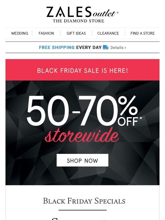 Zales 📅 The Black Friday Sale is Here! 5070 Off Storewide Milled