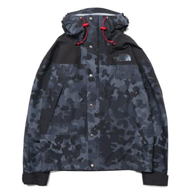the north face tnf black macrofleck print