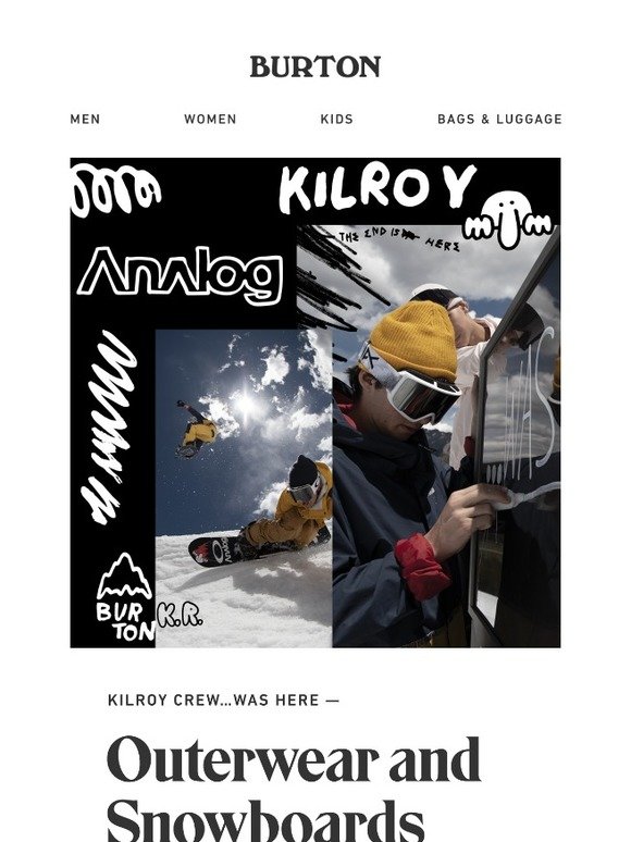 The newest batch of Analog outerwear and Kilroy board shapes is available now.