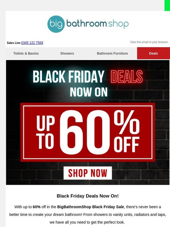 Black Friday Deals Now On!