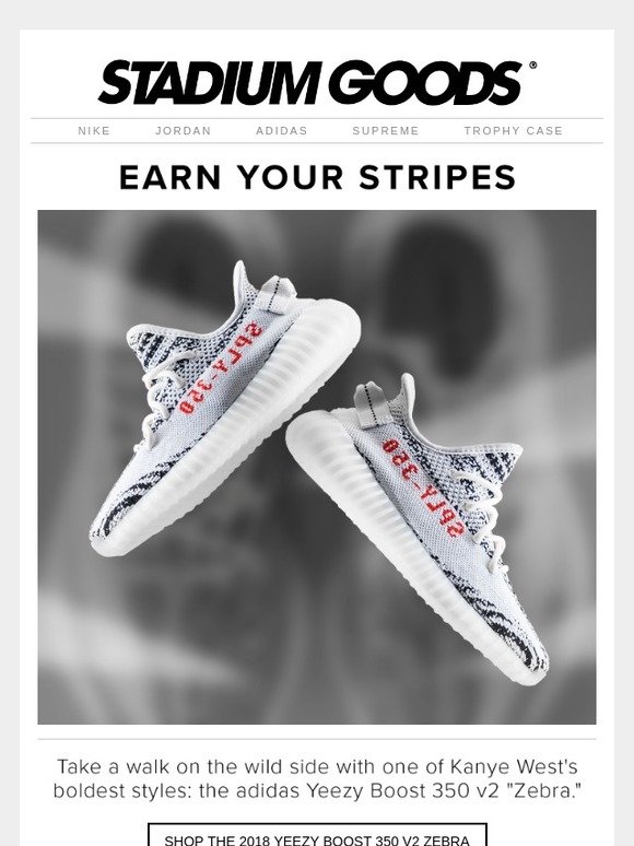 stadium goods yeezy zebra
