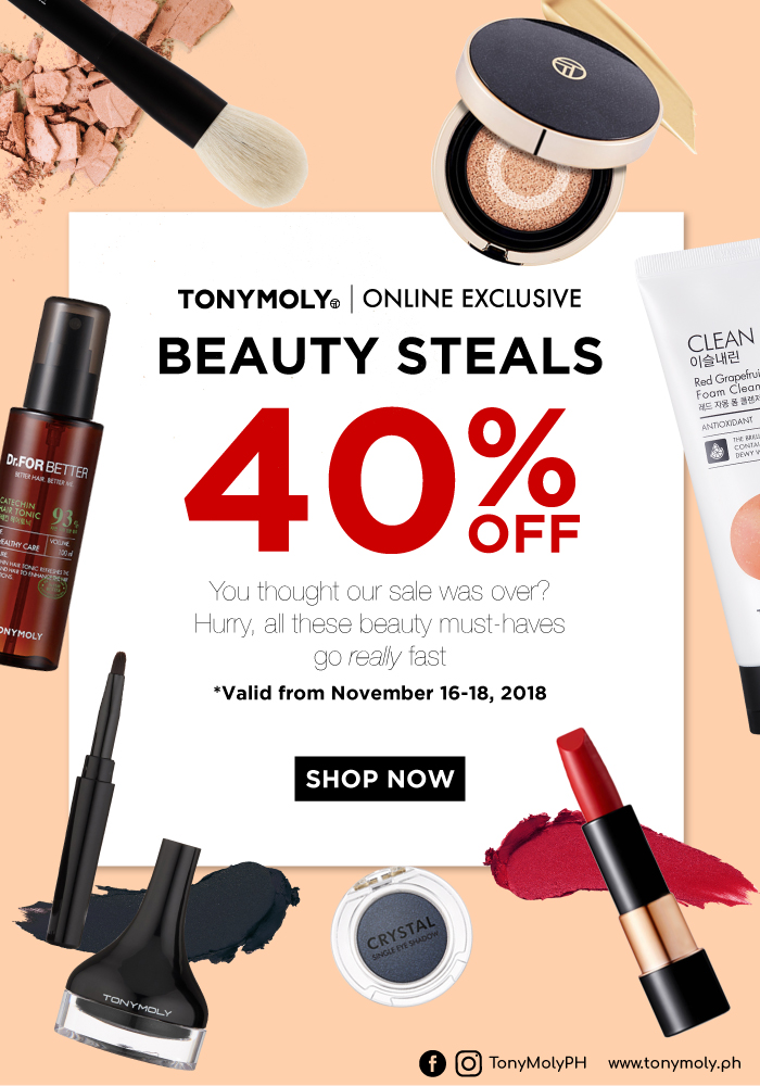 Beauty Steals up to 40% off
