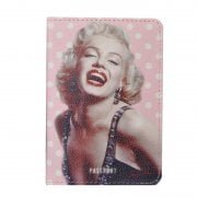 Marilyn Monroe Pink & White Polka Dot Passport Cover