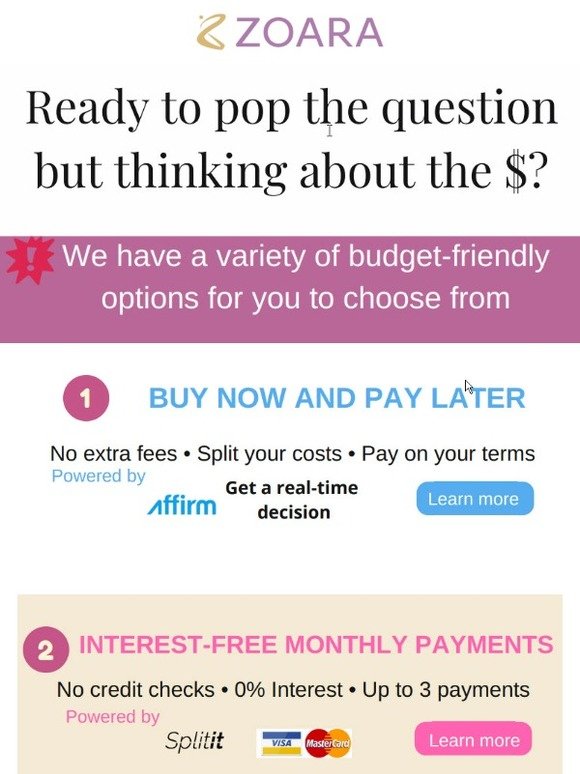 💍 Budget-friendly solutions at your fingertips