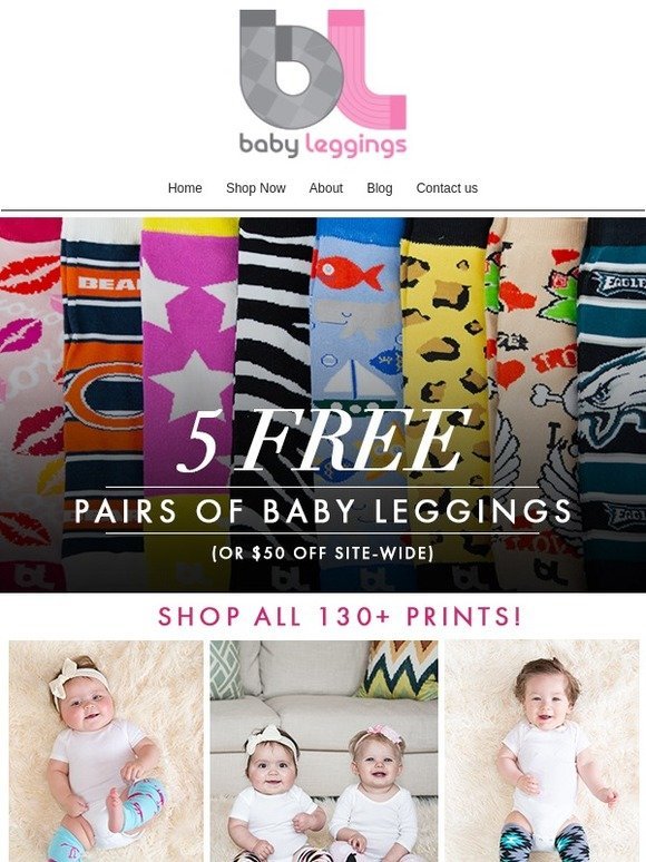 🍂Black Friday Sales Start Now🍂 Enjoy 5 FREE pairs of Baby Leggings today!