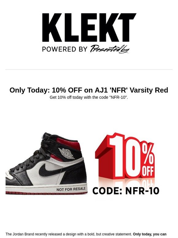 klekt first order discount