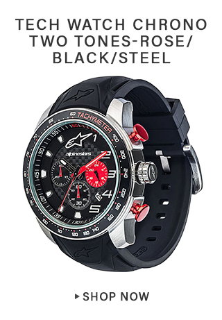 Tech Watch Chrono Two Tones-Rose / Black/ Steel