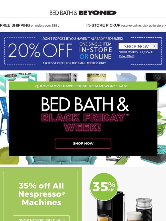 Bed Bath & Beyond Hustle! ⏩ EARLY Black Friday Deals on iRobot