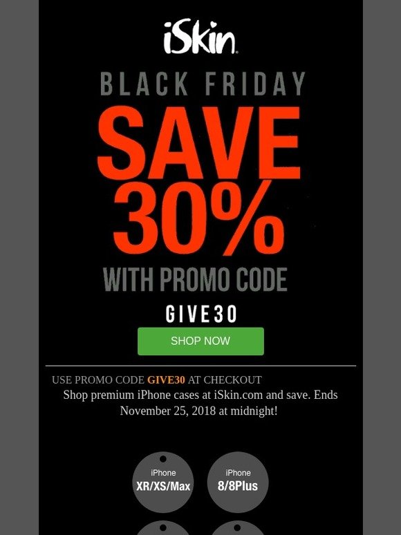 Start Shopping Great iSkin Black Friday Deals