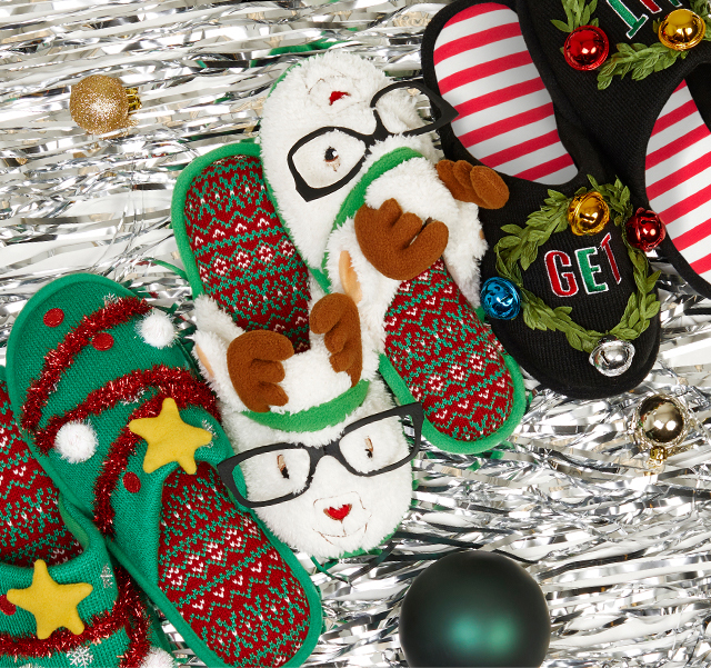 ugly christmas slippers
