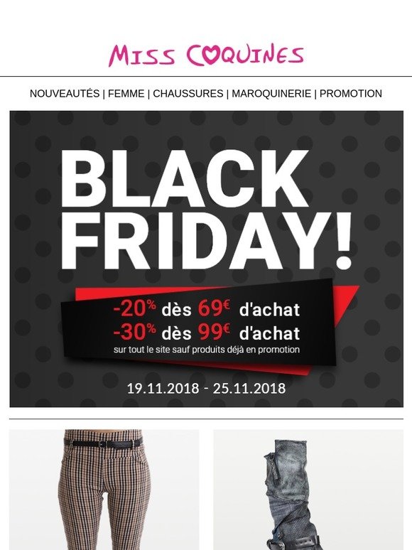 Black Friday ! Remises exclusives sur tout le site