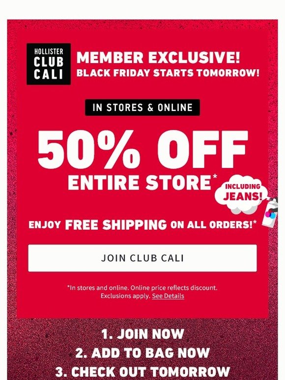 black friday hollister online