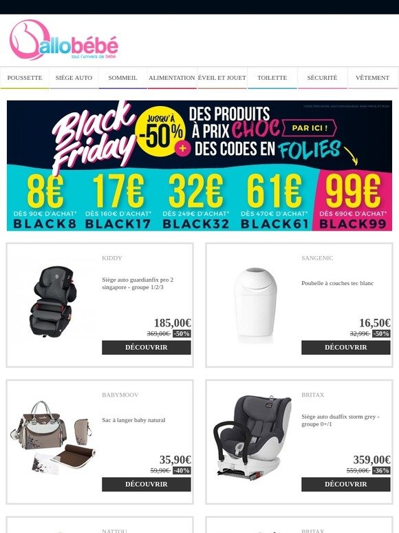 Allobebe Black Friday Jusqu A 50 Des Codes A Decouvrir Ici Milled