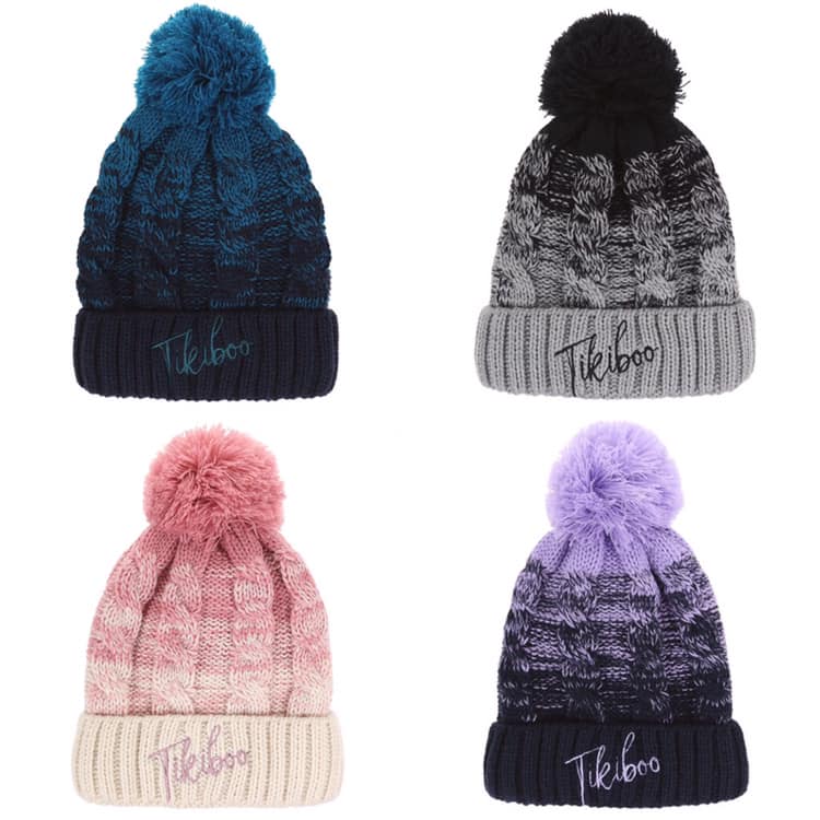 ombre bobble hat