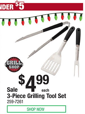 3-Piece Grilling Tool Set