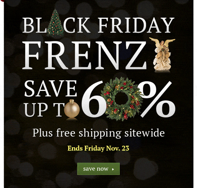 Black Friday Starts Now.