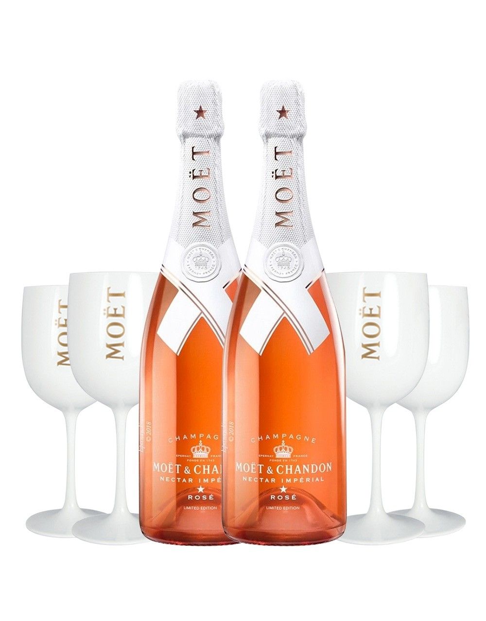 ReserveBar - One of today's most celebrated creatives, Virgil Abloh has  debuted a limited edition collection of custom-designed bottles of Moët &  Chandon Nectar Impérial #Rosé, marking the designer's first-ever wine 