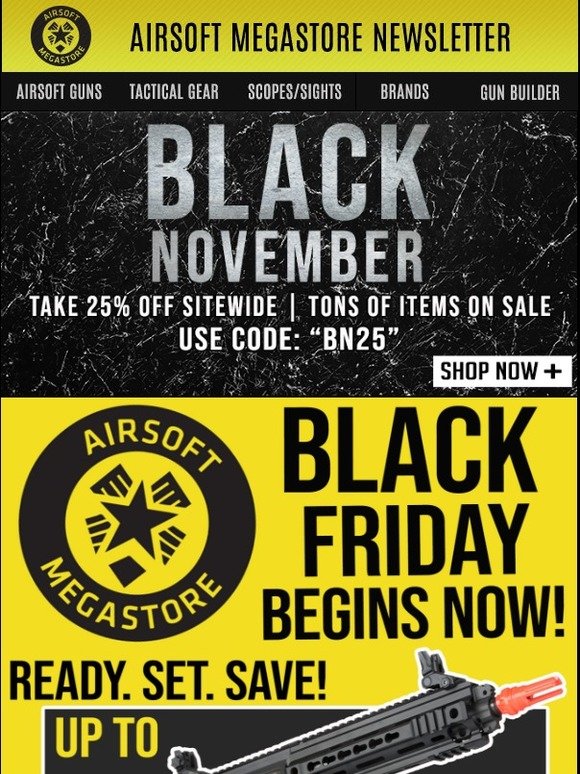 BLACKNOVEMBER 15% OFF Coupon code for 5 top sword brands until