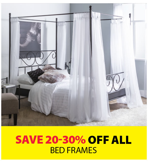 Save 20-30% off ALL Bed Frames