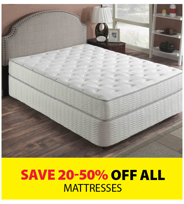 Save 20-50% off ALL Mattresses