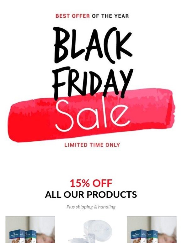 Black Friday Sale 15% Off Everything