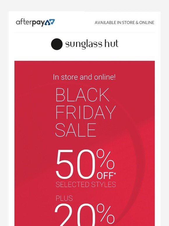 sunglass hut black friday