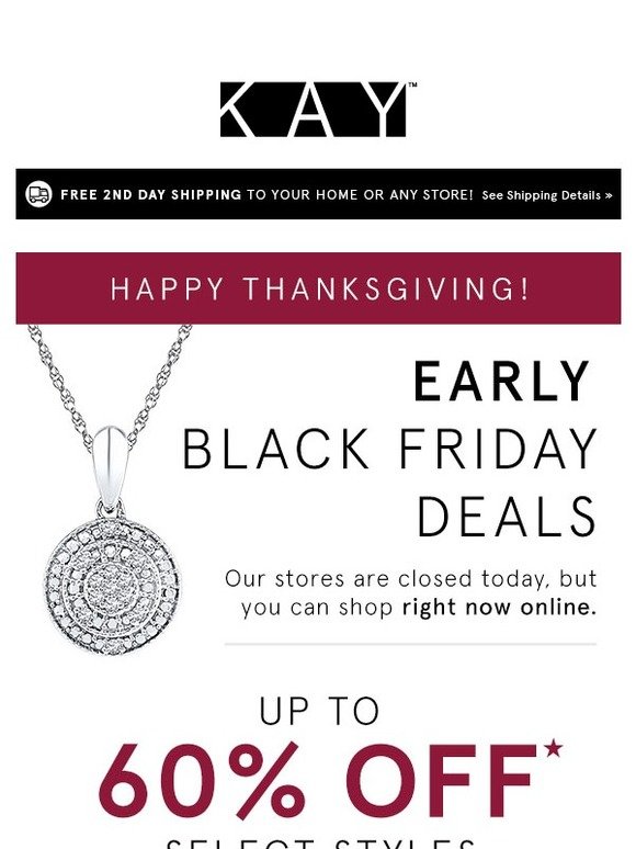 Kay jewelers black 2025 friday specials