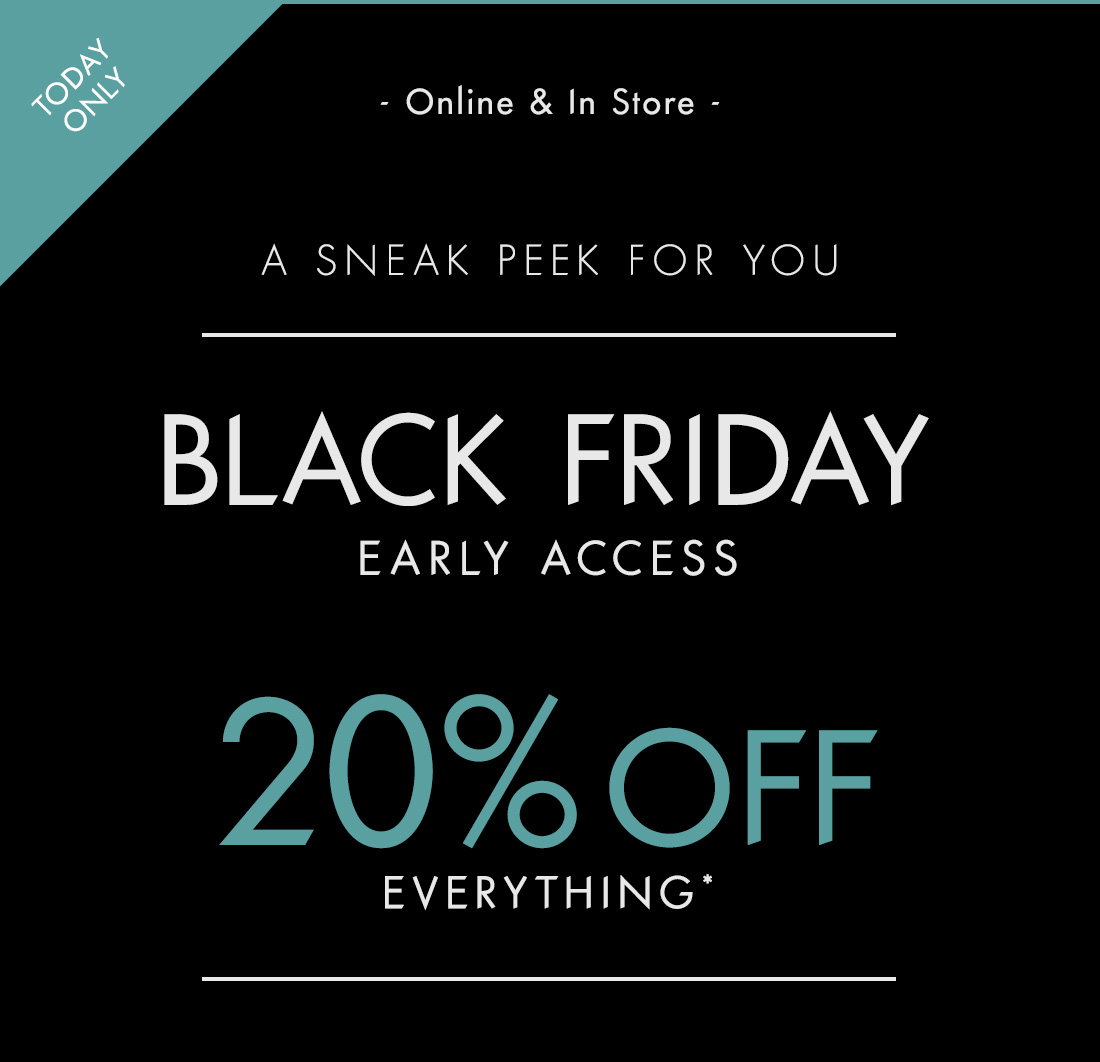 Friday on: 20% off for you |