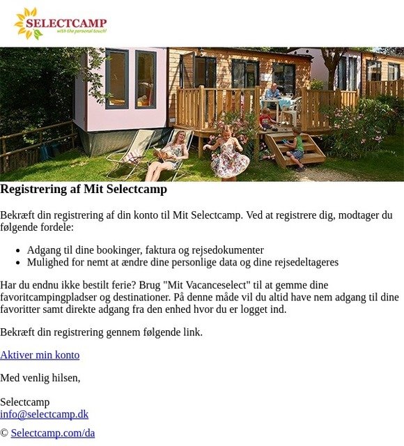 Aktiver min konto