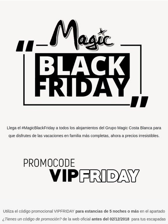 VACACIONES ☀️ ¡Con DESCUENTOS de BLACK FRIDAY!