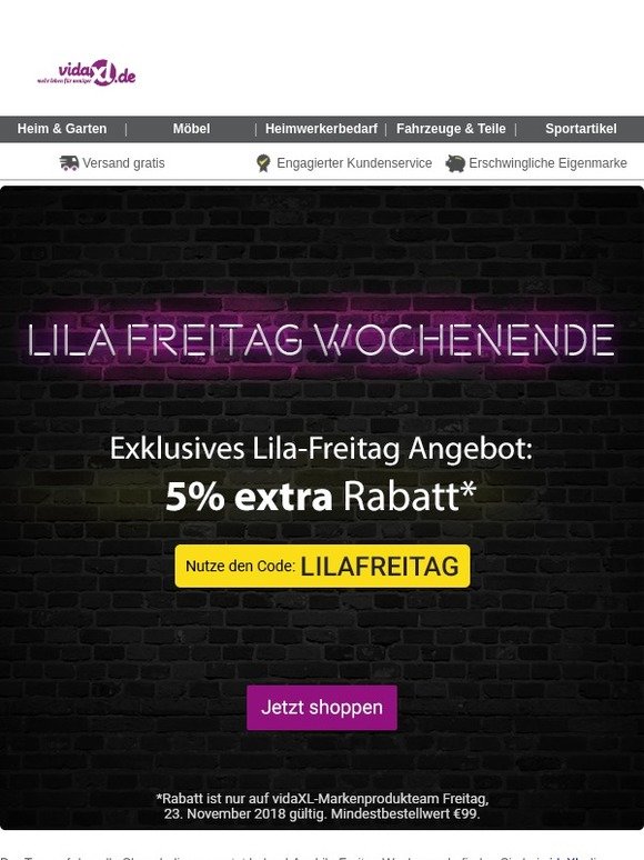 Lila Freitag XL-Deals Ab Heute!
