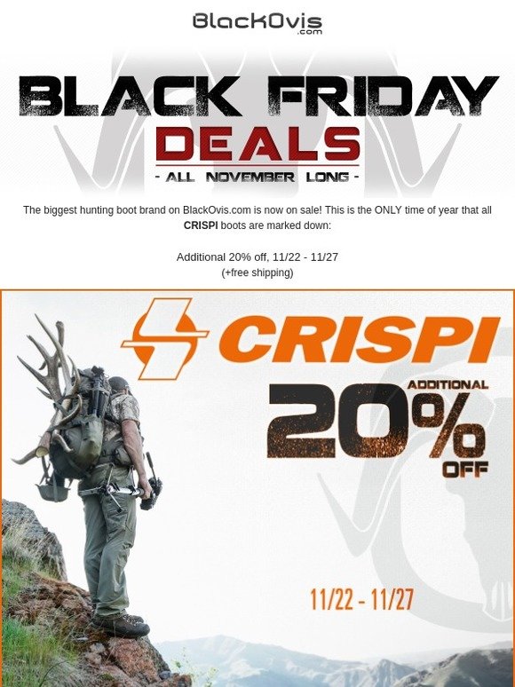 crispi black friday