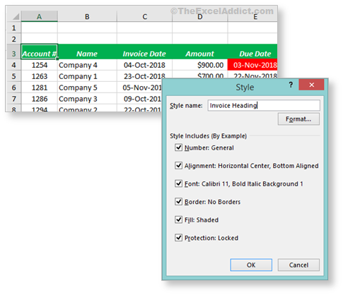 Create Cell Style By Example in Microsoft Excel 2007 2010 2013 2016 365 2019 Create Cell Style By Example in Microsoft Excel 2007 2010 2013 2016 365 2019