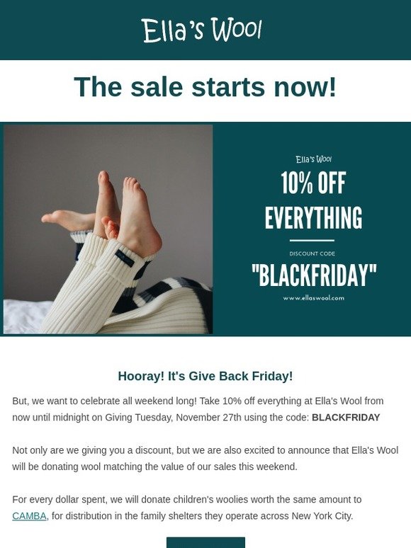 Give Back Friday Starts Now (10% Off + Buy One, Give One!)