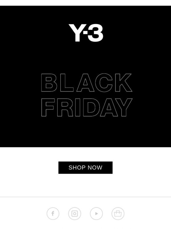 adidas y3 black friday