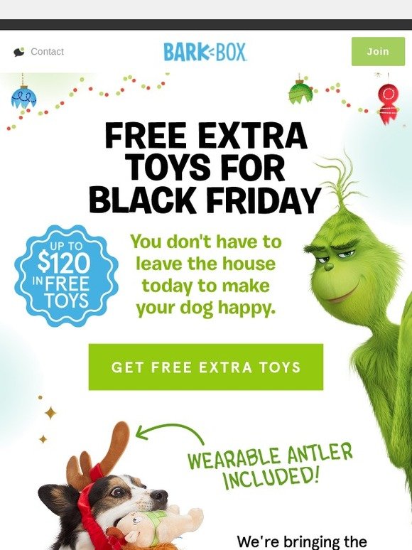BarkBox Black Friday + Grinch BarkBox = GRIBLARKBOX Milled
