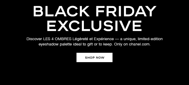 Chanel: Black Friday: an exclusive CHANEL palette