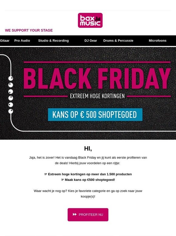 Black Friday ☆ extreem hoge kortingen!