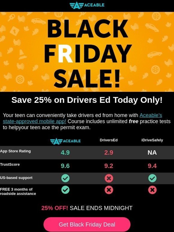 🚨[Get Drivers Ed Now!] BLACK FRIDAY SALE 🚨