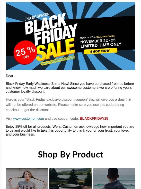 Black Friday’s here… Get 25% OFF all products! ⭐⭐⭐⭐⭐