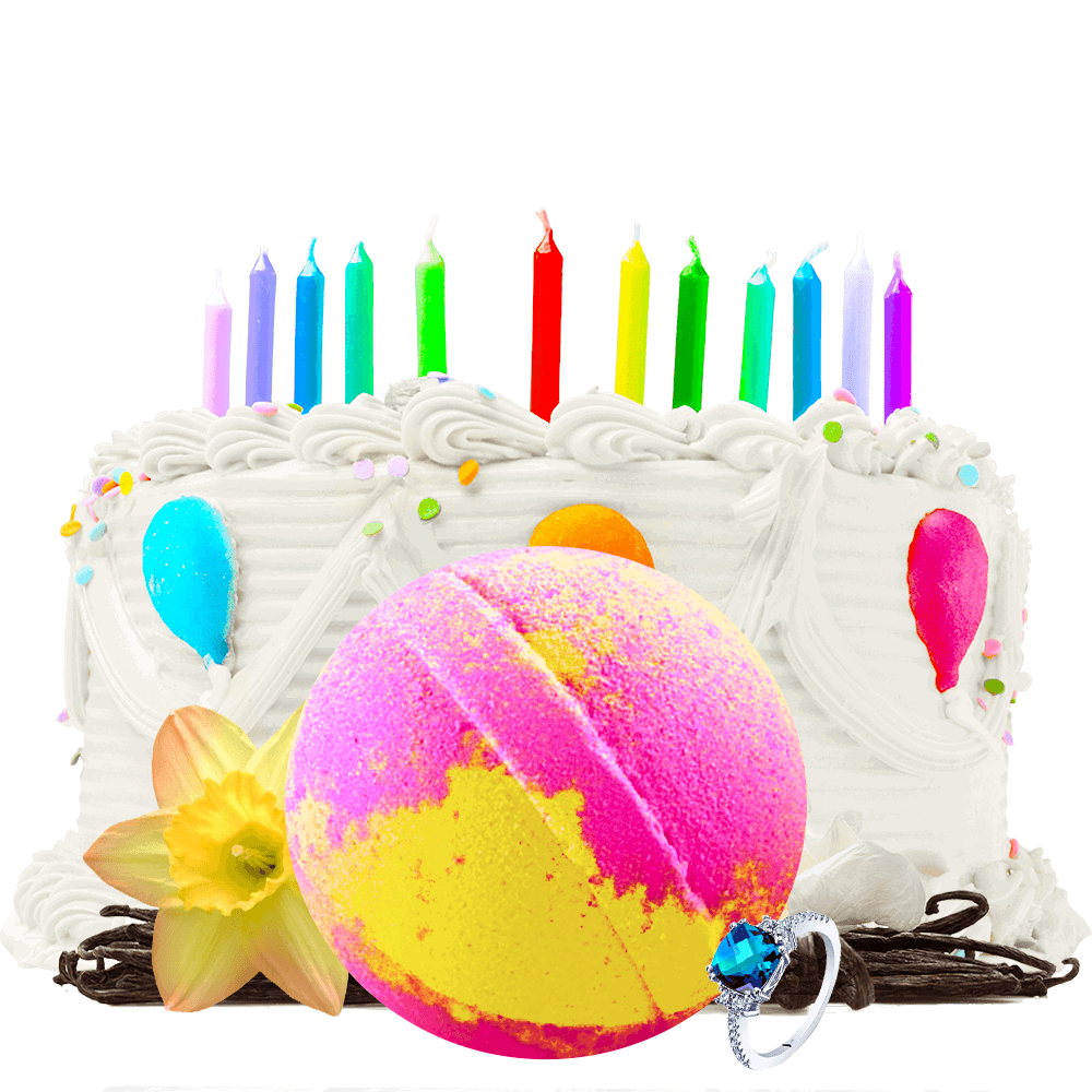 Birthday Cake | Single Jewelry Bath Bomb®