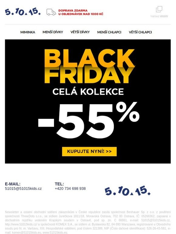 ★★ Black Friday -55% ★ Celá kolekce! ★