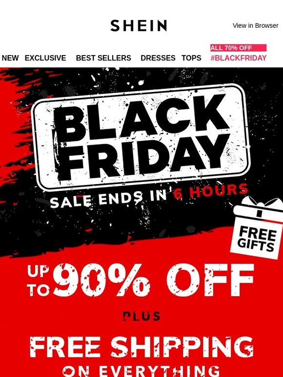 Shein black friday Clearance