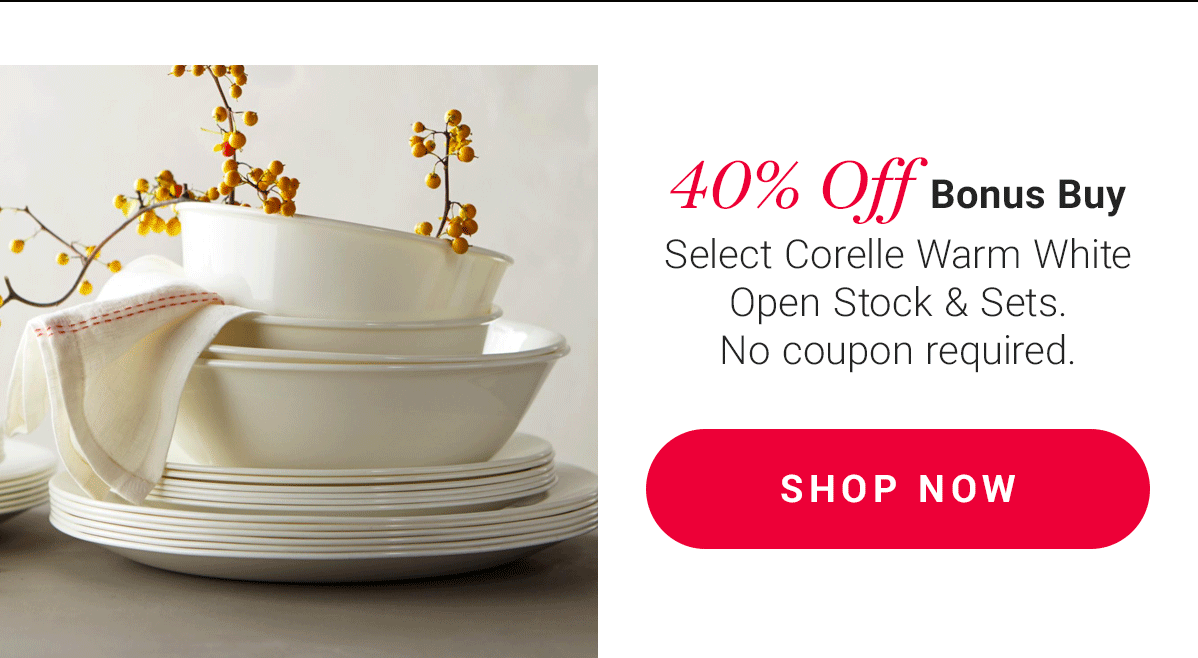 Corelle Black Friday Savings Start Now! Milled