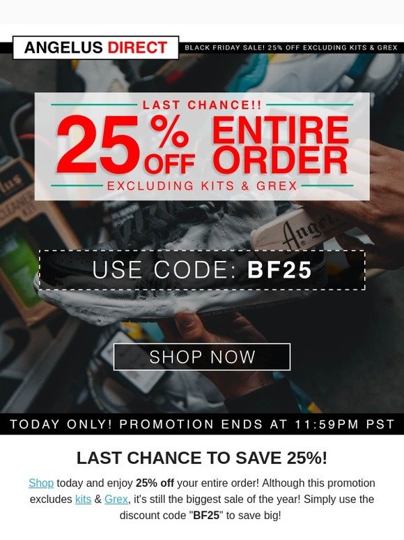 angelus direct black friday